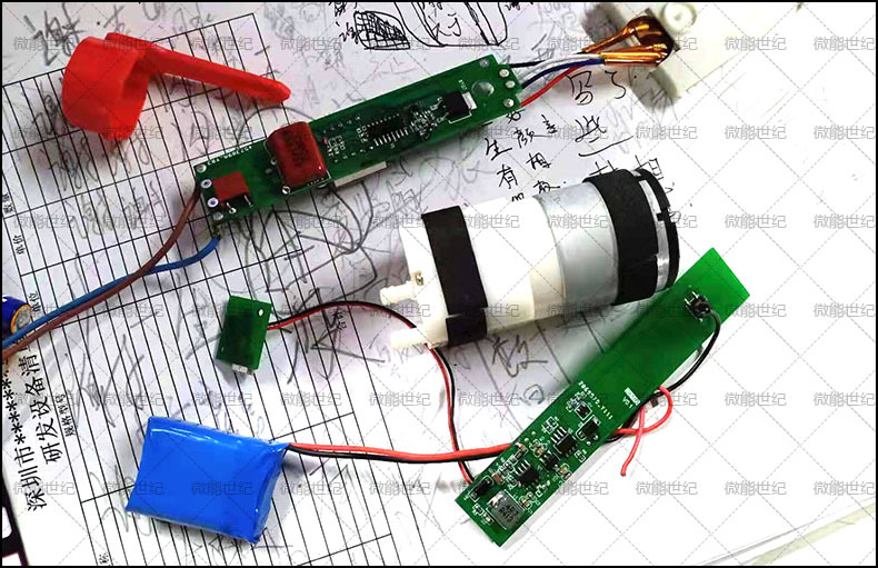 直卷發(fā)兩用夾板PCBA控制板1