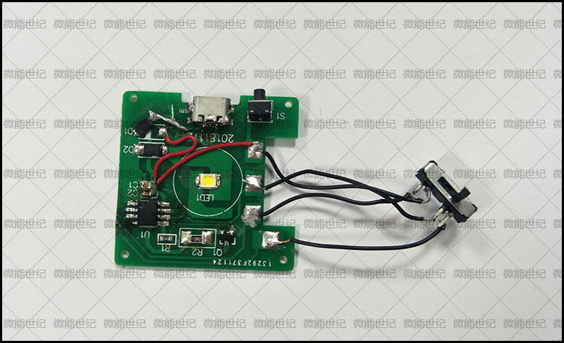 人體感應(yīng)小夜燈PCBA板1